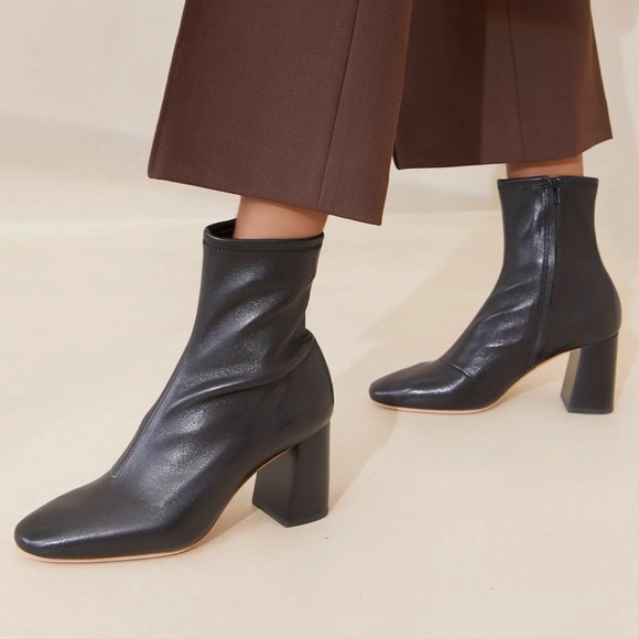 Elise Black Stretch Bootie - Picture 3 of 9